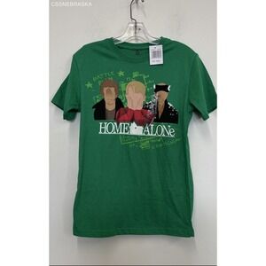 Home‎ Alone Short Sleeve T-Shirt Men's Green - Size S
